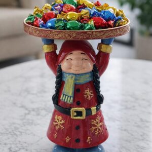 TEPSİLİ KIZ ANAHTARLIK SUNUMLUK BİBLO