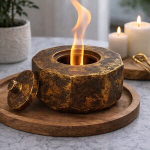 Ateş çukuru  gold eskitme detaylı