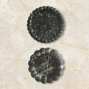 Mermer efektli bubble takı tabağı