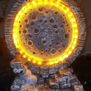 Işıklı ay kapısı dolunay tütsülük